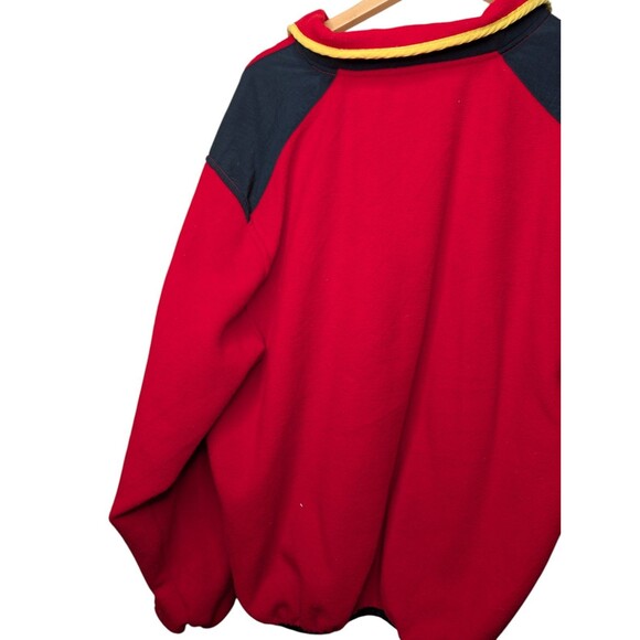 Vintage Marlboro Adventure Team Snap Fleece Jacket Red Adult Large Flawed - Picture 7 of 11